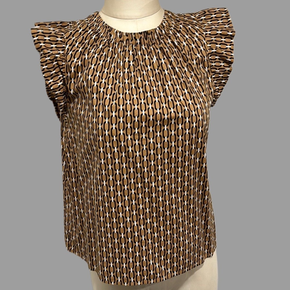 Flutter cap sleeve cotton top‎